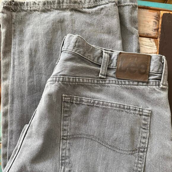 LEE vintage jeans relaxed fit REWORKED upcycled modified re worked 38 x 30 mens - Picture 10 of 16